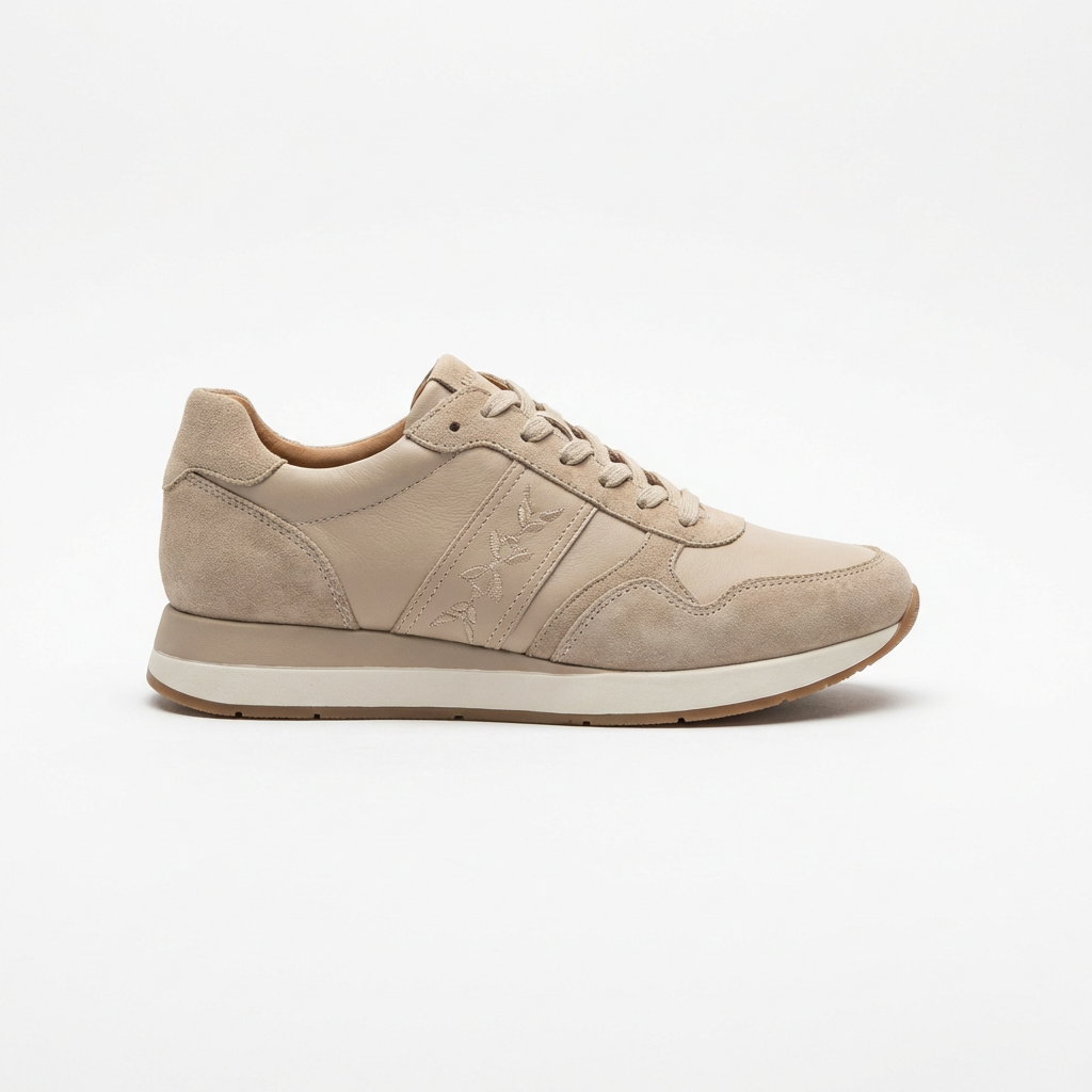 Casual Sneaker | Suede & Leather in Beige